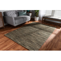 Baxton Studio Shiro-BeigeBlack-Rug Baxton Studio Shiro Modern and Contemporary Beige and Black Handwoven Hemp Area Rug